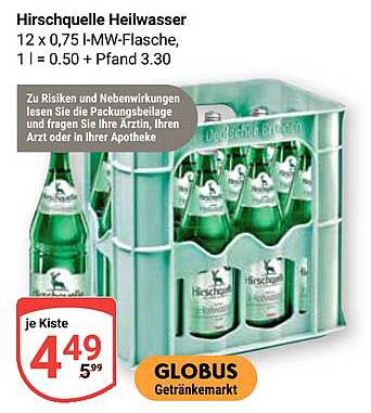 Hirschquelle Heilwasser 12er Kiste