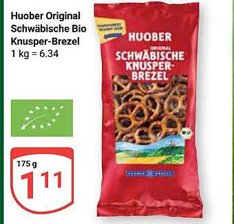 Huober Original Schwäbische Bio Knusper-Brezel 175 g