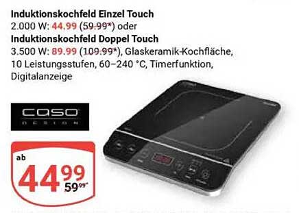Induktionskochfeld Einzel Touch oder Doppel Touch
