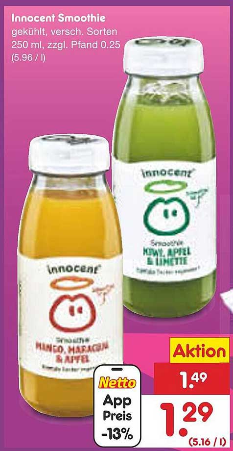 Innocent Smoothie 250 ml - verschiedene Sorten