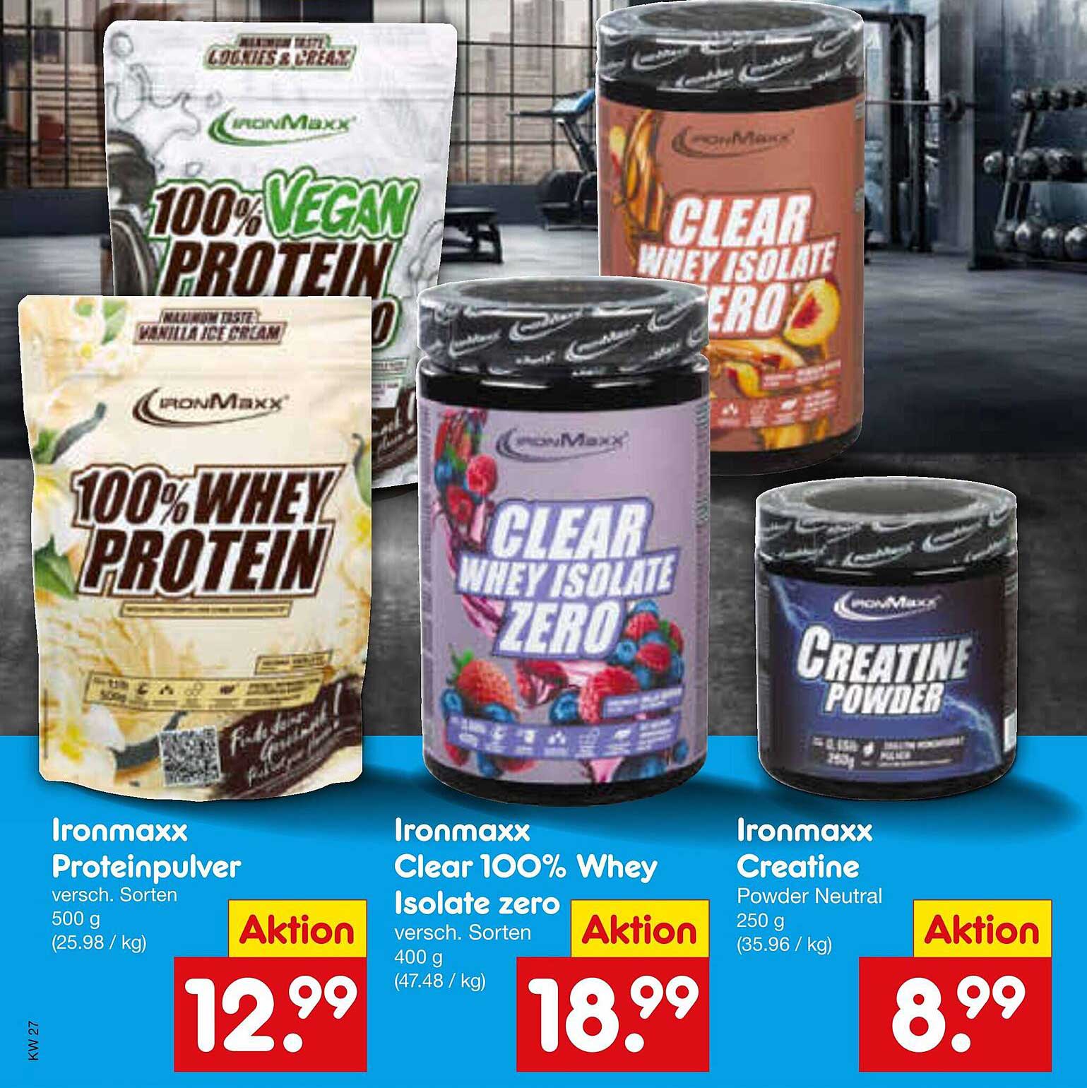 Ironmaxx Proteinpulver – 100% Whey Protein oder Vegan Protein