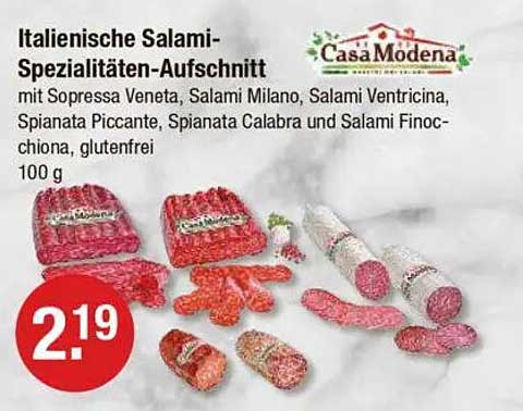 Italienische Salami-Spezialitäten-Aufschnitt