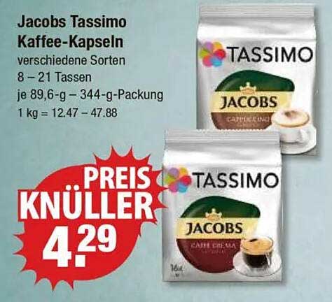 Jacobs Tassimo Kaffee-Kapseln