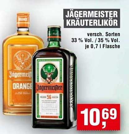 Jägermeister Kräuterlikör - vers. Sorten 0,7 L