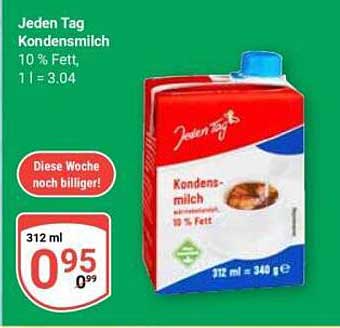 Jeden Tag Kondensmilch 10 % Fett