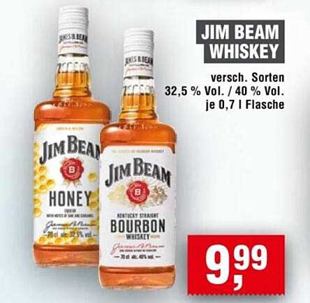 JIM BEAM WHISKEY - Verschiedene Sorten