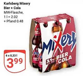 Karlsberg Mixery Bier + Cola 6 x 0,33 l