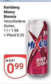 Karlsberg Mixery Biermix - Verschiedene Sorten
