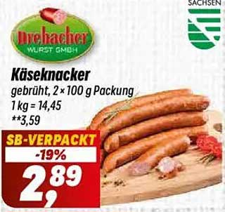 Käseknaacker 2 x 100 g Packung - SB-VERPACKT