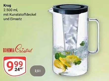 Krug 2.500 ml mit Kunststoffdeckel und Einsatz