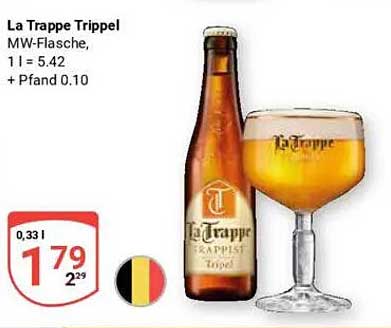La Trappe Trippel MW-Flasche, 0,33 l zum Aktionspreis