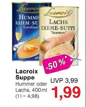 Lacroix Suppe - Hummer oder Lachs, 400ml