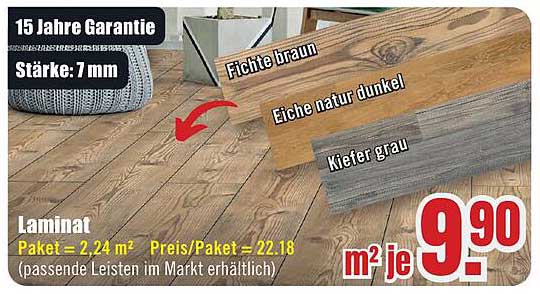 Laminate für jedes Zuhause – Preise ab 9,90€ pro m²