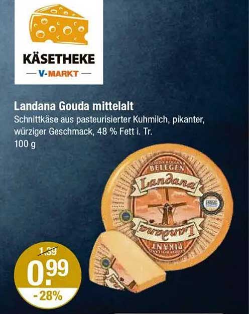 Landana Gouda mittelalt 100 g