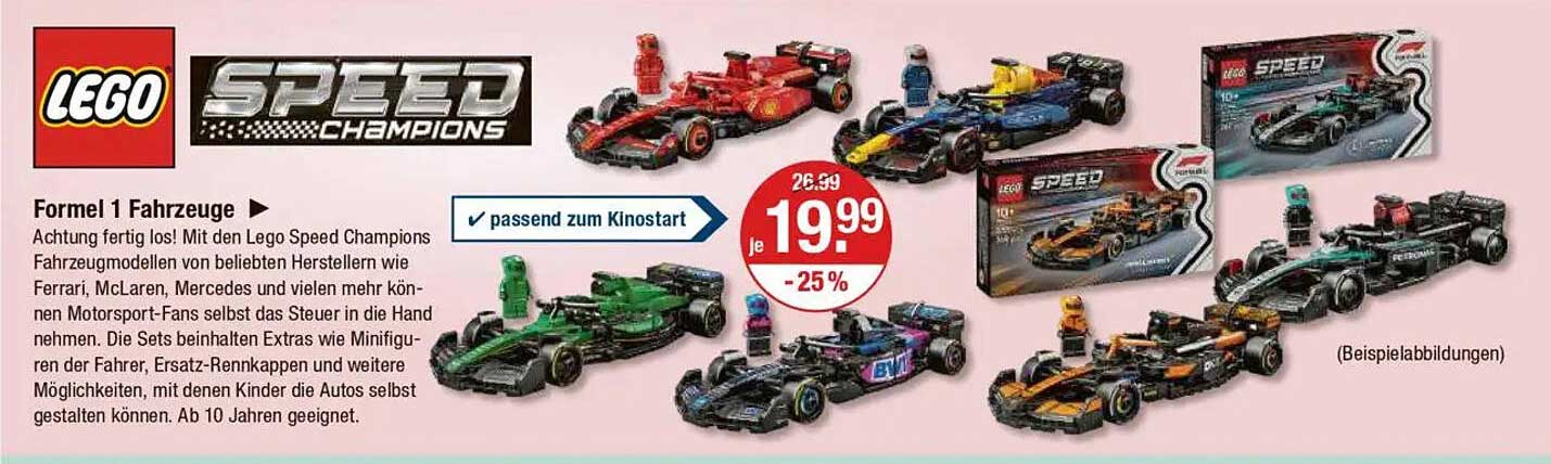 LEGO Speed Champions – Formel 1 Fahrzeuge