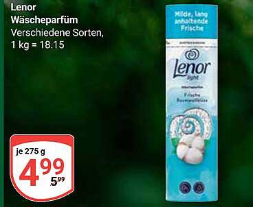 Lenor Wäscheparfüm - Verschiedene Sorten, 275 g für nur 4,99 €