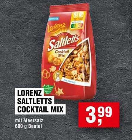 Lorenz Saltletts Cocktail Mix 600 g Beutel