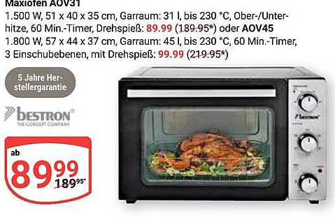 Maxiofen AOV31 von Bestron - Ab 89,99 €