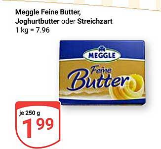 Meggle Feine Butter, Joghurtbutter oder Streichzart