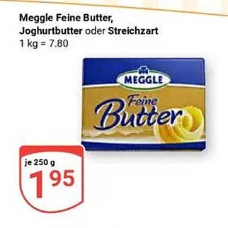 Meggle Feine Butter, Joghurtbutter oder Streichzart