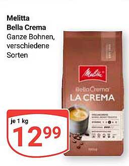 Melitta Bella Crema Ganze Bohnen, verschiedene Sorten