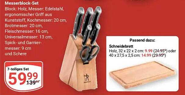 Messerblock-Set 7-teilig
