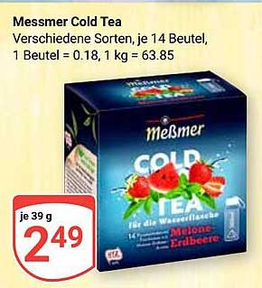 Messmer Cold Tea - Verschiedene Sorten, je 14 Beutel