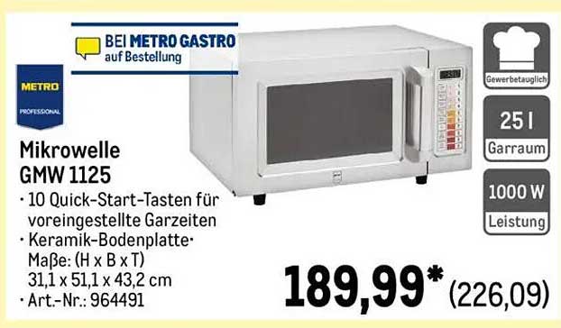 Mikrowelle GMW 1125