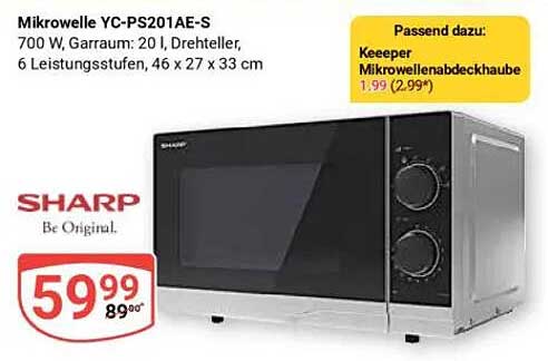 Mikrowelle YC-PS201AE-S von Sharp