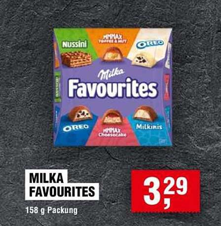 MILKA FAVOURITES 158 g Packung