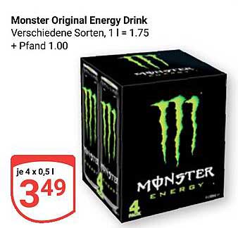 Monster Original Energy Drink 4 x 0,5 l