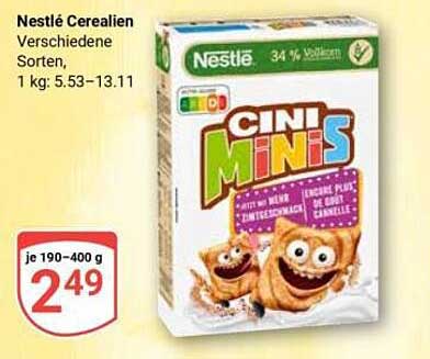 Nestlé Cini Minis - Verschiedene Sorten