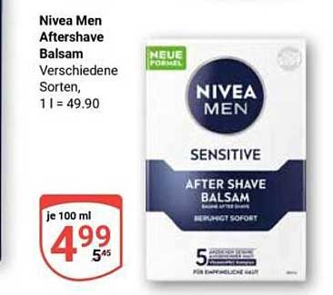 NIVEA Men Aftershave Balsam - Sensitive