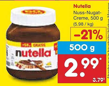 Nutella Nuss-Nugat-Creme, 500 g