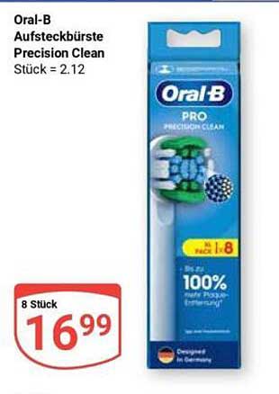 Oral-B Aufsteckbürste Precision Clean (8 Stück)
