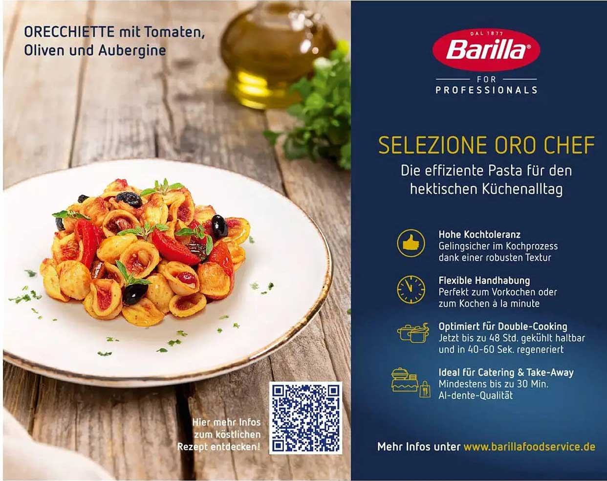 ORECCHIETTE mit Tomaten, Oliven und Aubergine