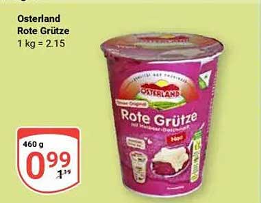 Osterland Rote Grü tze - 460 g zum Sonderpreis