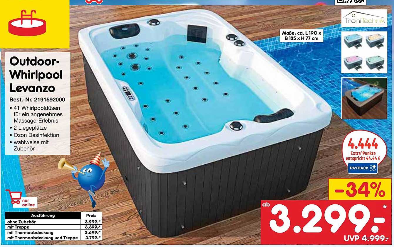 Outdoor-Whirlpool Levanzo