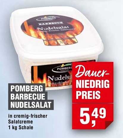 Pomberg Barbecue Nudelsalat in cremig-frischer Salatcreme, 1 kg Schale