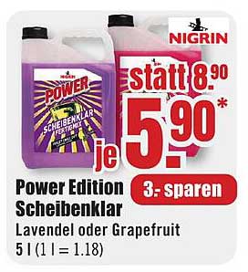Power Edition Scheibenklar - Lavendel oder Grapefruit