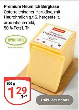 Premium Heumilch Bergkäse