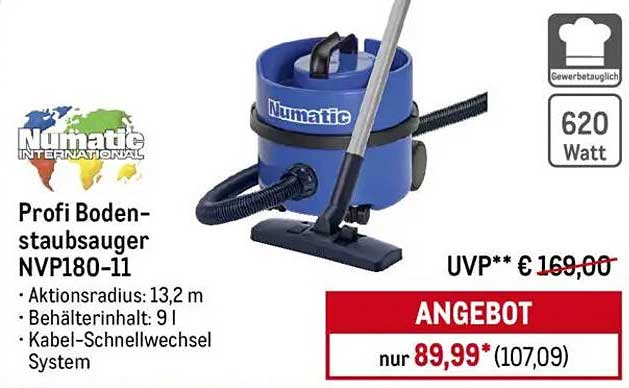 Profi Bodenstaubsauger NVP180-11