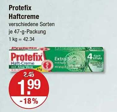 Protefix Haftcreme verschiedene Sorten je 47-g-Packung