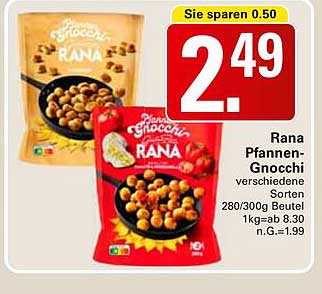 Rana Pfannen-Gnocchi verschiedene Sorten 280/300g Beutel