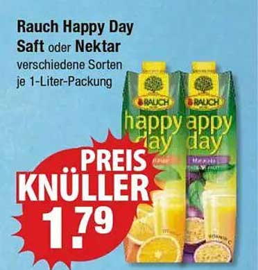 Rauch Happy Day Saft oder Nektar - verschiedene Sorten je 1-Liter-Packung