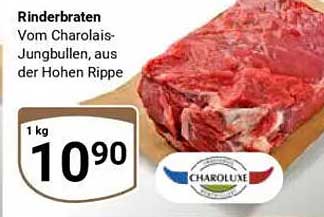 Rinderbraten vom Charolais-Jungbullen, aus der Hohen Rippe