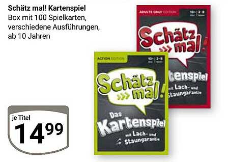 Schätz mal! Kartenspiel