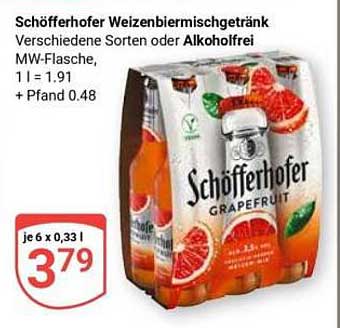 Schöfferhofer Weizenbiermischgetränk - Grapefruit 6 x 0,33 l