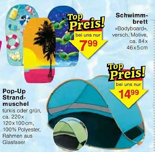 Schwimmbrett »Bodyboard«, verschiedene Motive