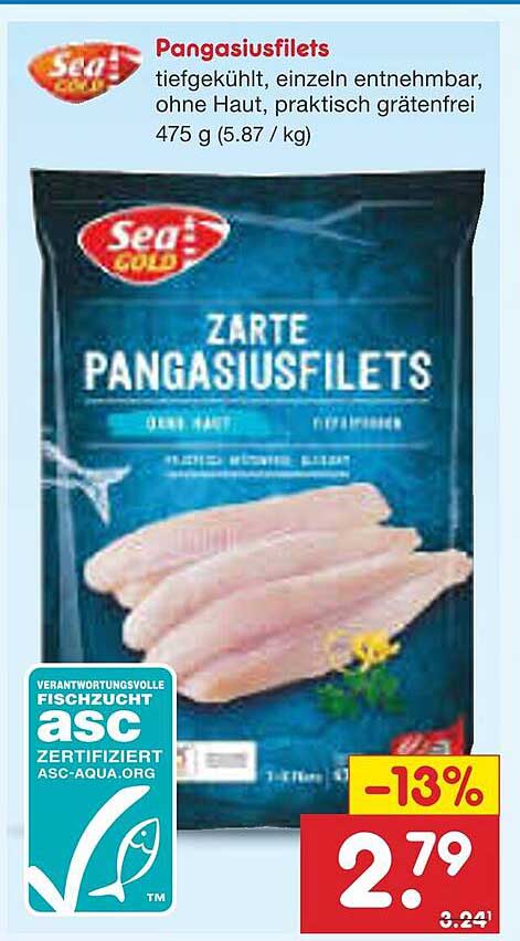 Sea Gold Zarte Pangasiusfilets 475 g